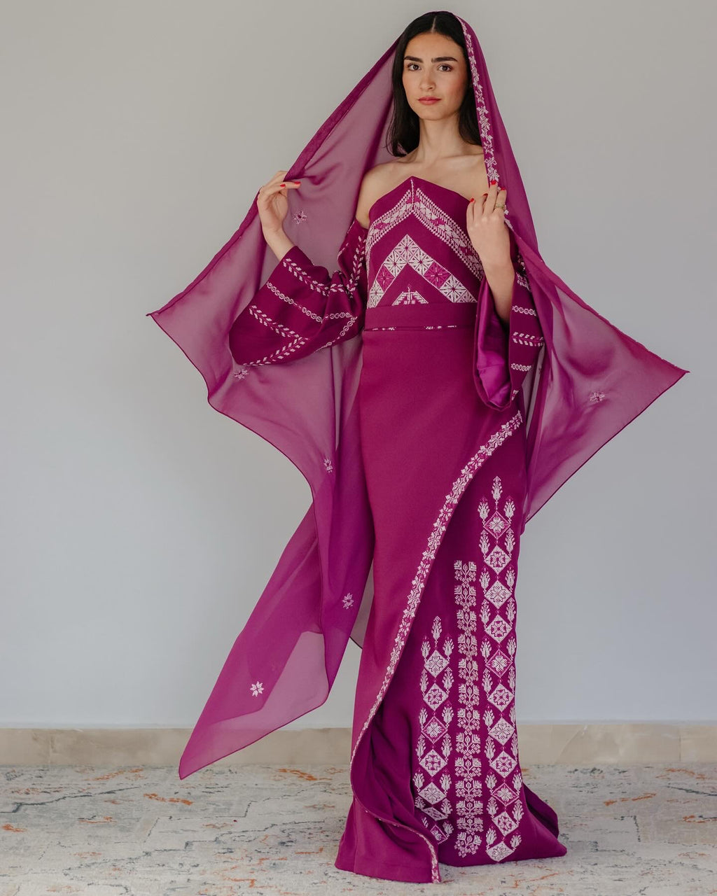 Magenta bloom dress