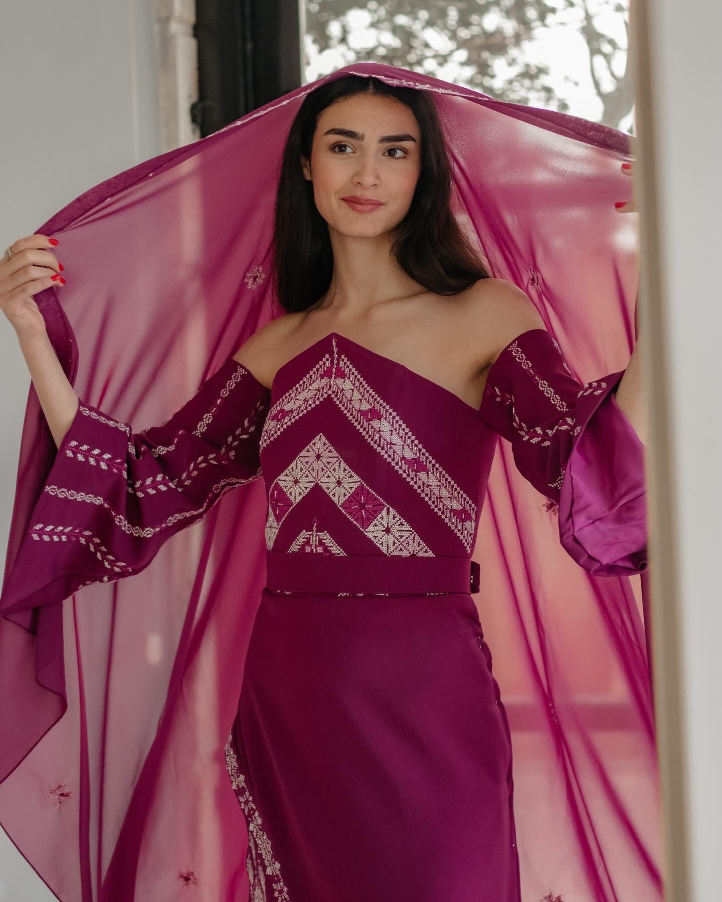 Magenta bloom dress