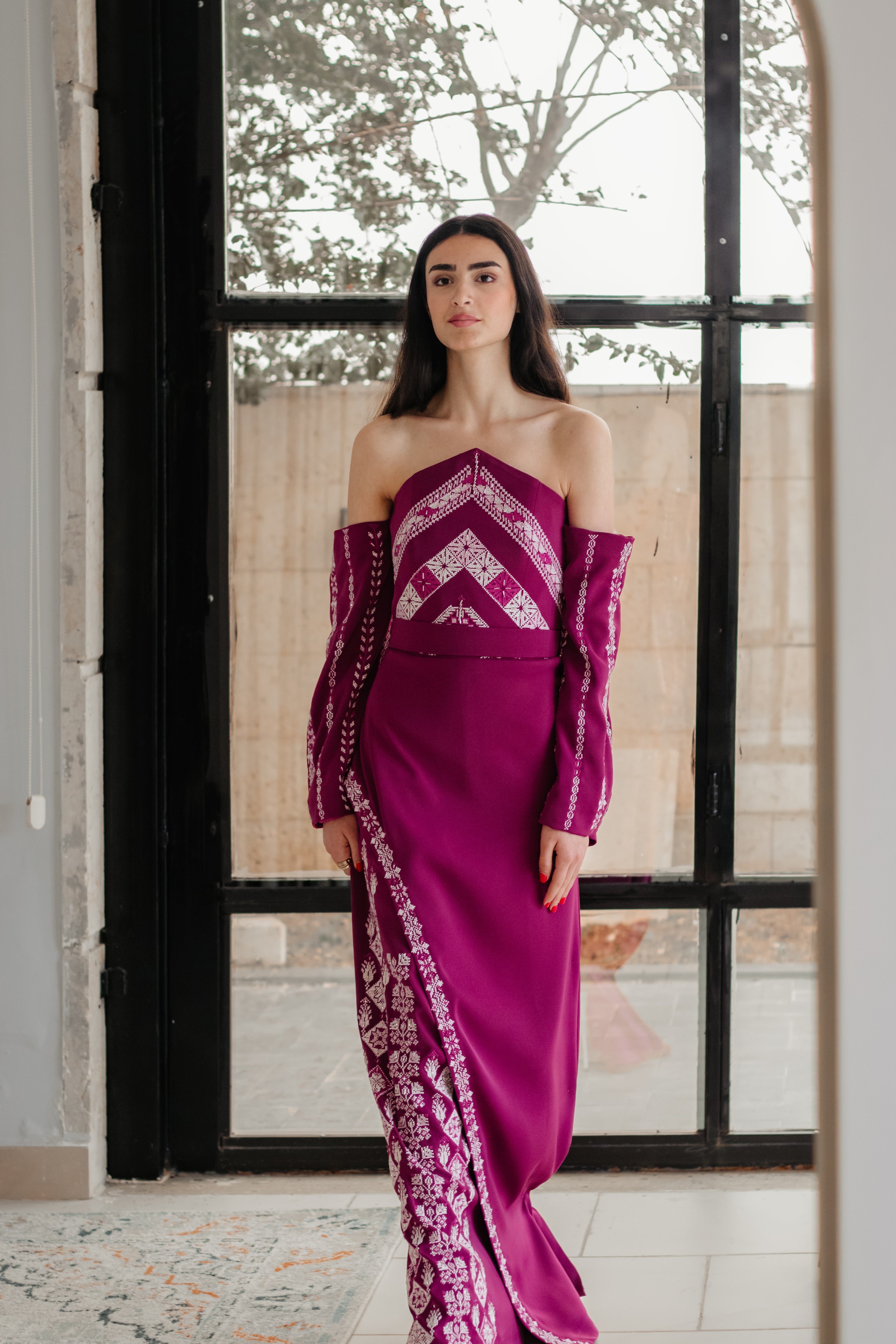 Magenta bloom dress