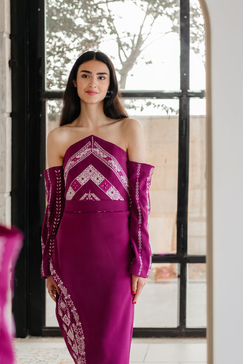 Magenta bloom dress