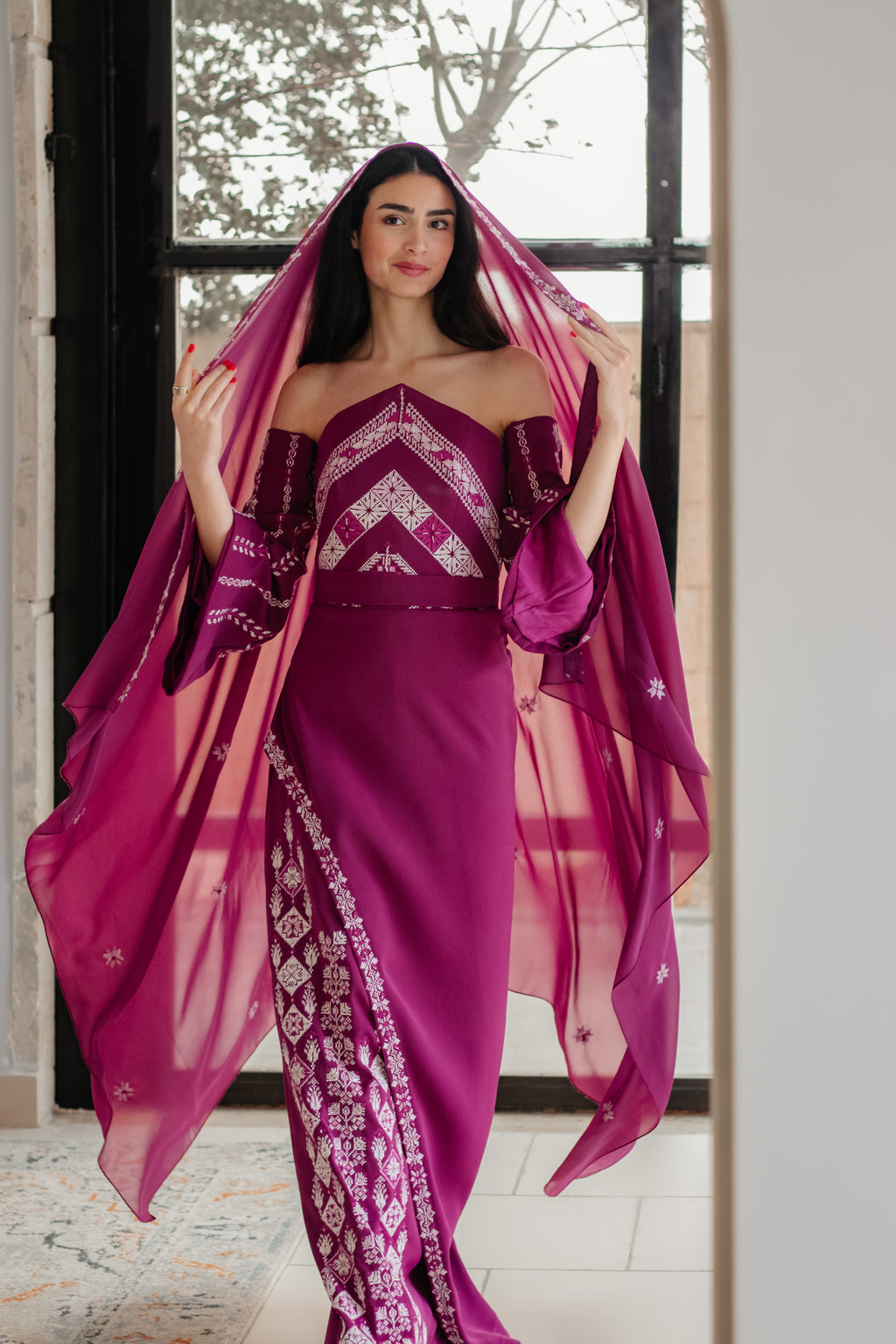 Magenta bloom dress