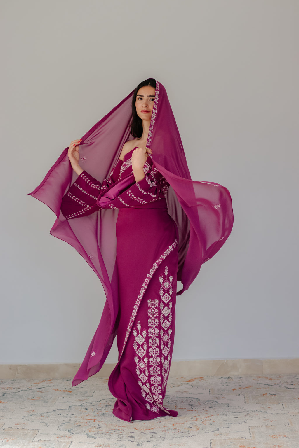 Magenta bloom dress