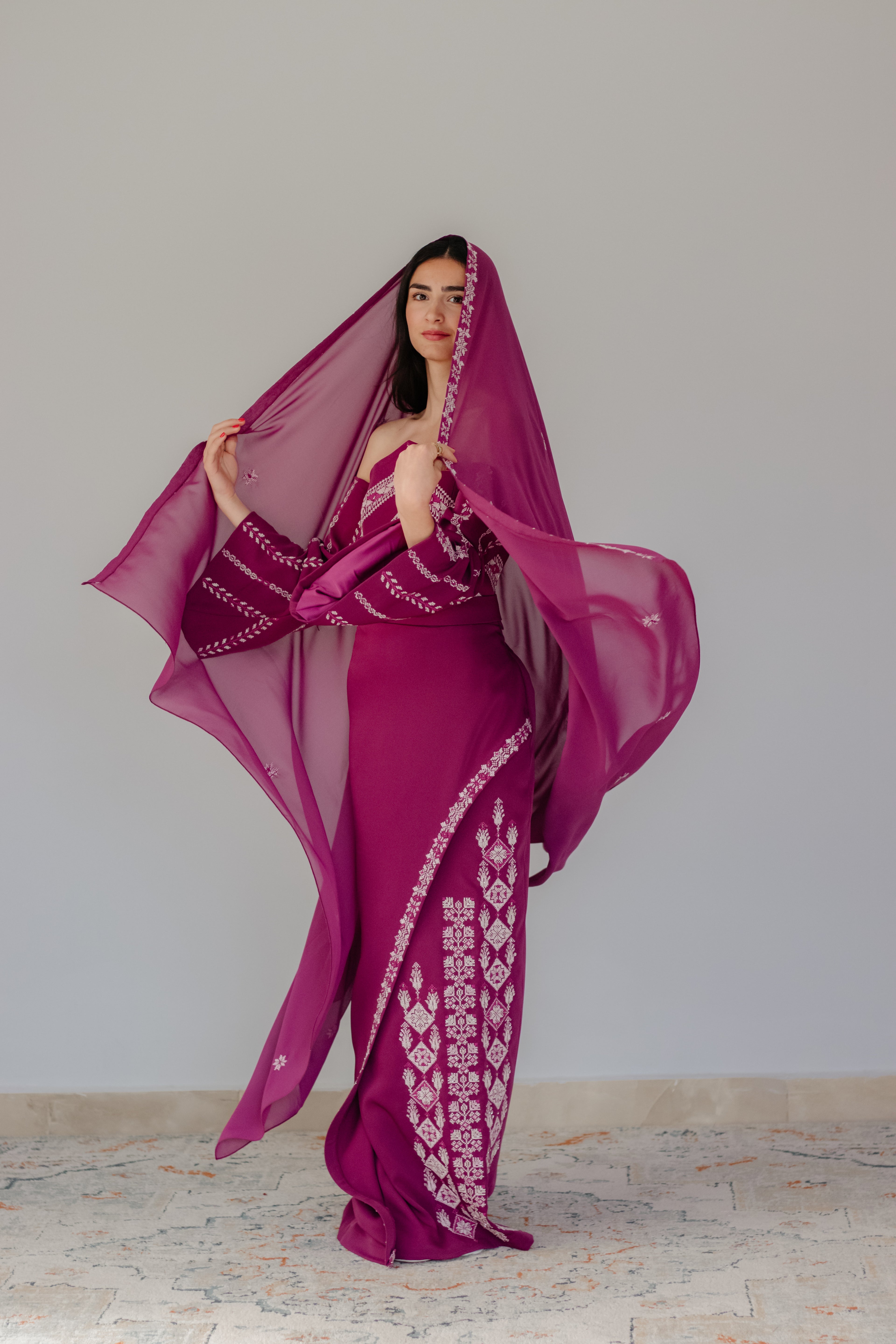 Magenta bloom dress